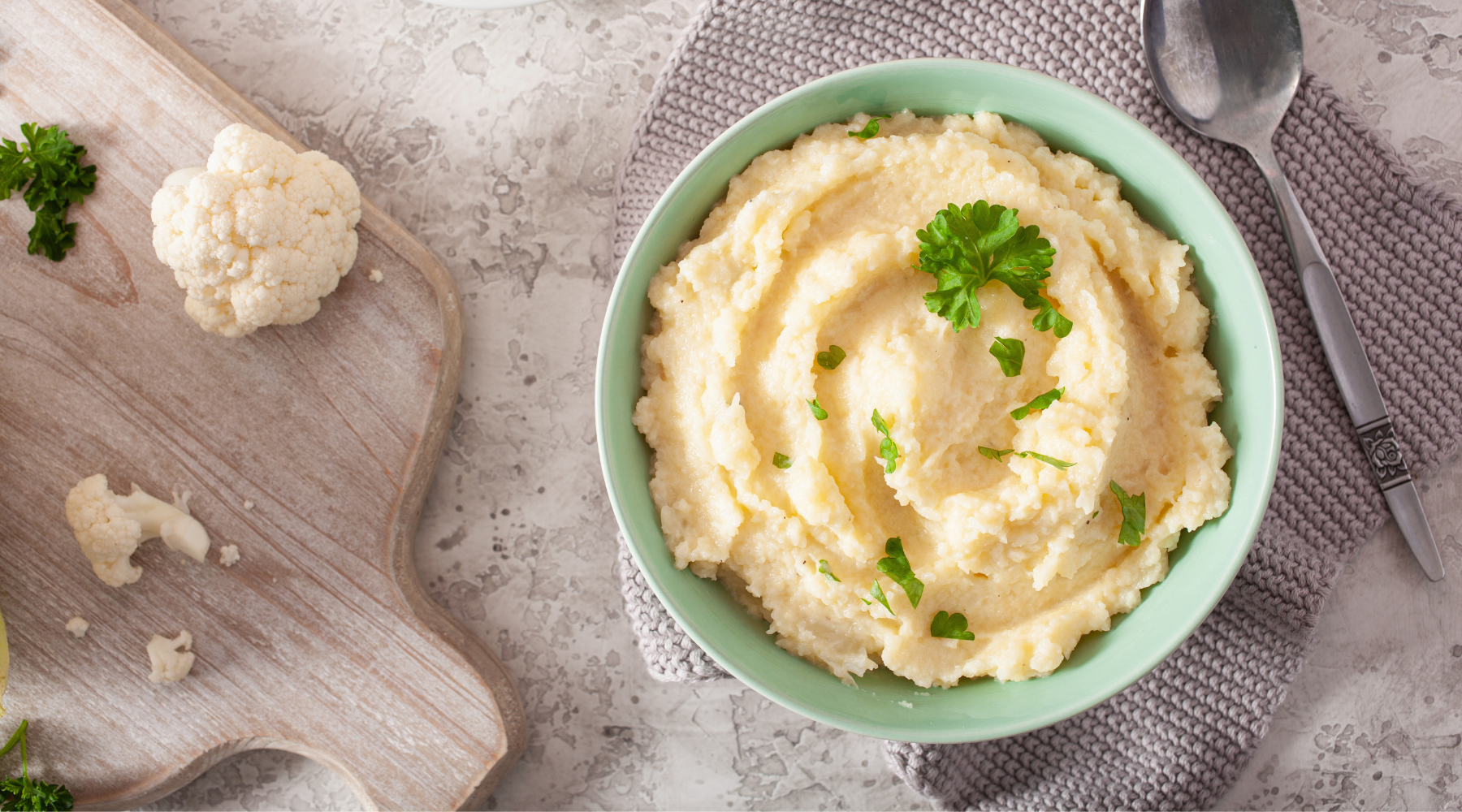 Creamy Garlic Mashed Cauliflower