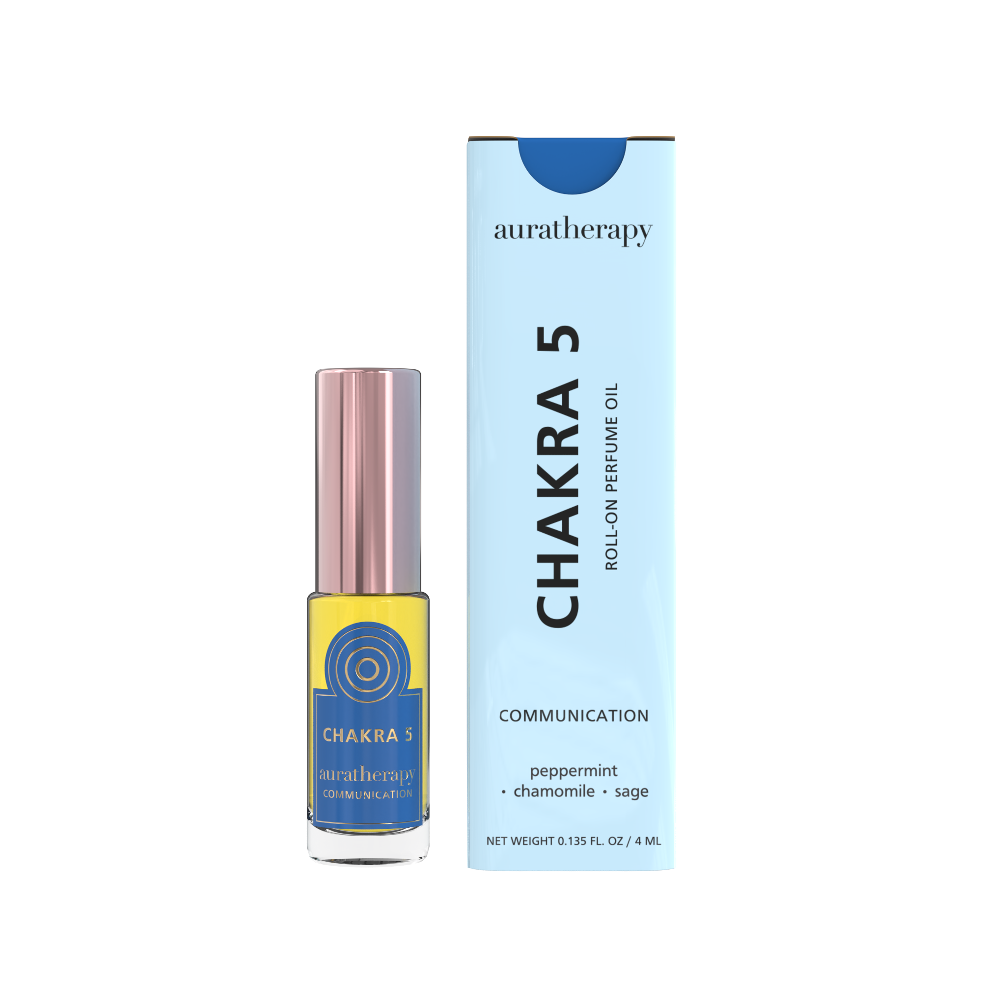 Chakra 5 - Throat Chakra Communication Roll On Perfume Oil