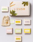 Set of 6 Handmade cold process ,Natural Soap Bars in gift Set box