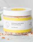 Grapefruit Natural Bath Salt Soak with Dead sea, Epsom and Himalayan salts