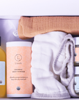 Organic full care new baby gift set - welcome little one!