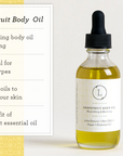 Moisturizing set with Grapefruit body oil and Body scrub