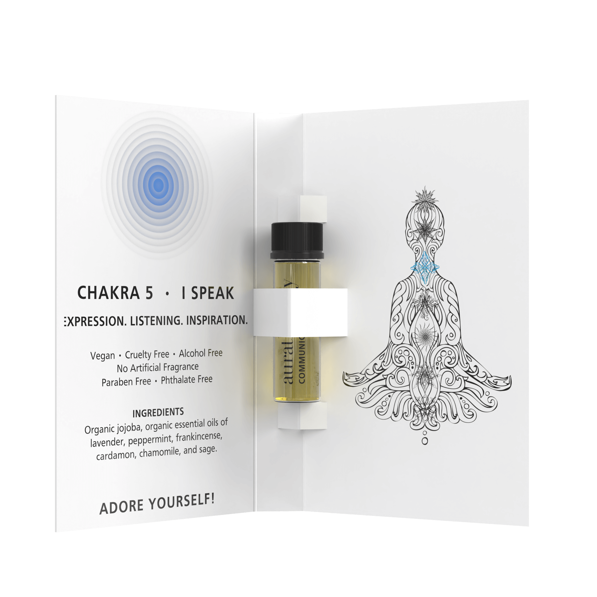 Chakra 5 - Throat Chakra Communication Roll On Perfume Oil