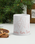 Crunchy Mama Strong white - pink print
