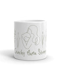 Crunchy Mama Strong glossy mug - white