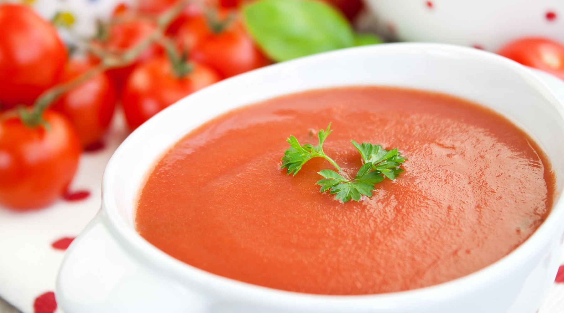 Roasted Tomato and Red Bell Pepper Soup with White Beans
