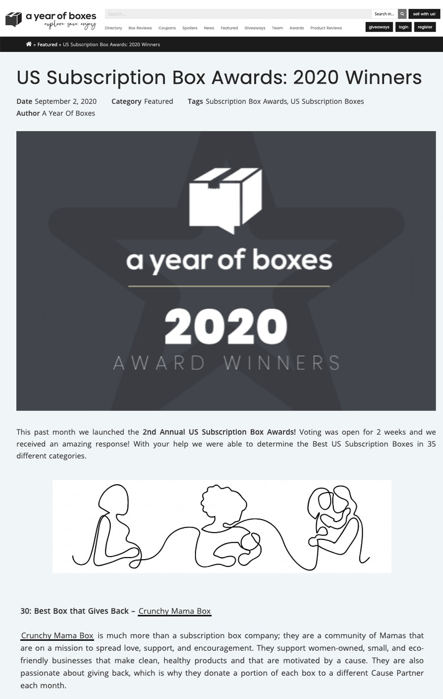 US Subscription Box Awards 2020