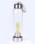 Pure Essence Natural Stone Infused Water In Glass Bottle by VistaShops