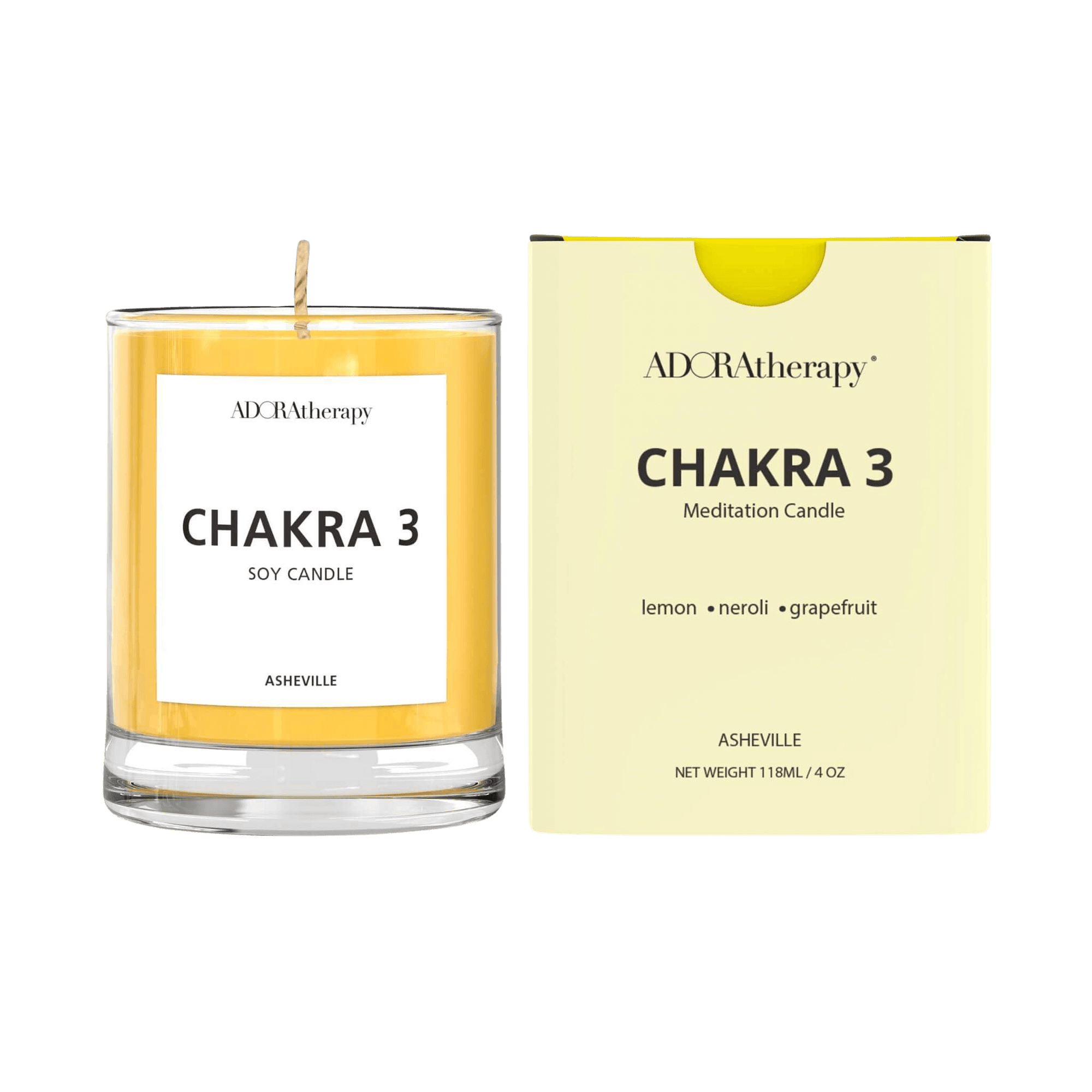 Solar Plexus Chakra Meditation Candle