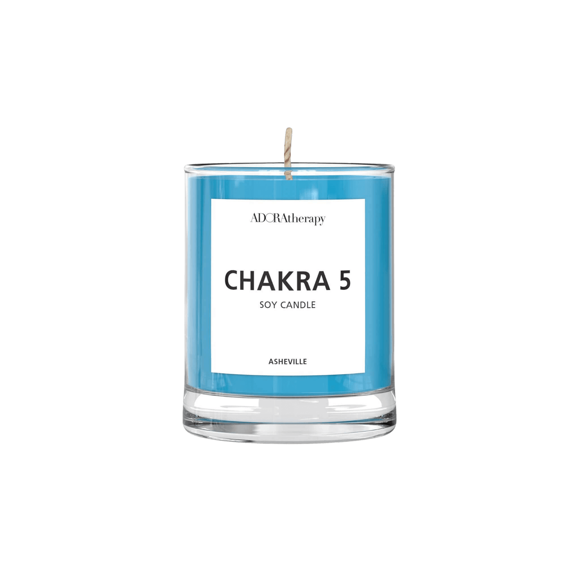 Throat Chakra Meditation Candle