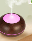 Mistyrious Essential Oil Humidifier Natural Oak Design With Easy Remote by VistaShops