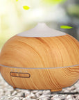 Mistyrious Essential Oil Humidifier Natural Oak Design With Easy Remote by VistaShops