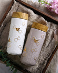 Honey Bee Ceramic Travel Mug / Gold 12.3 oz by ACERA LIVEN