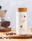 Honey Bee Ceramic Travel Mug / Gold 12.3 oz by ACERA LIVEN