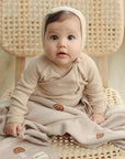 Luxury Knit Mushroom Swaddle Baby Blanket by Bleu La La