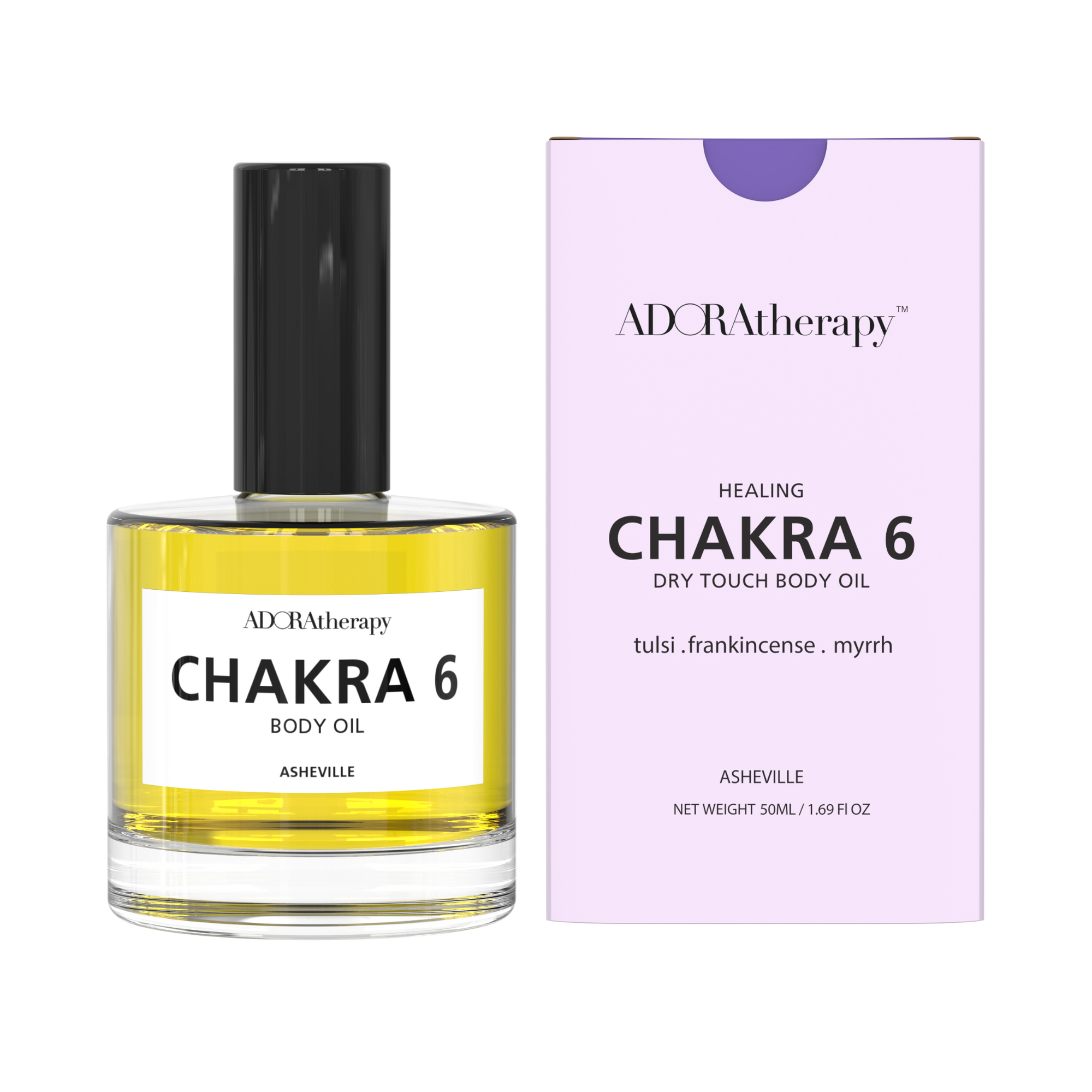 Chakra Dry Touch Healing Body Oil Number 6