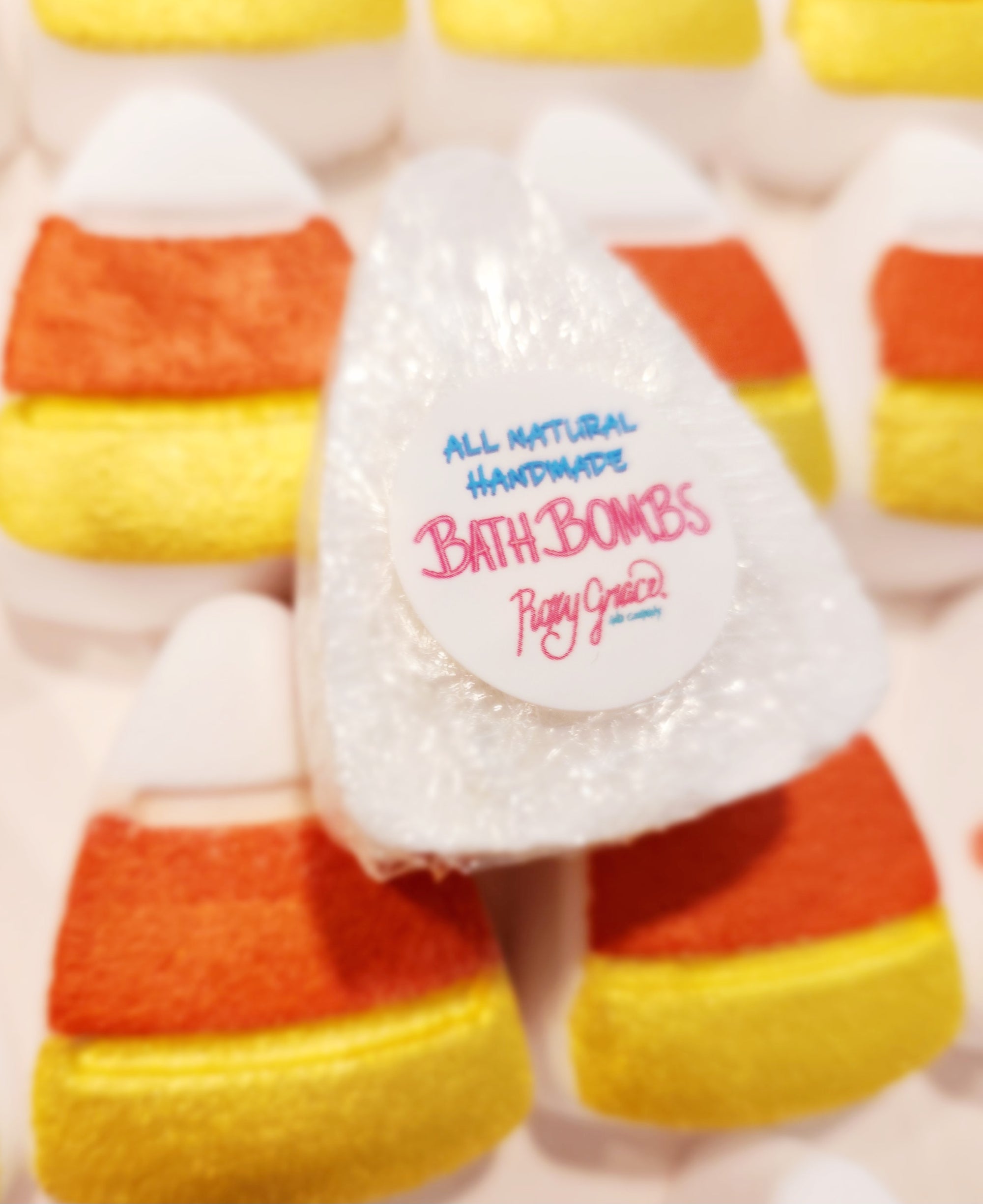 Candy Corn Bath Bombs