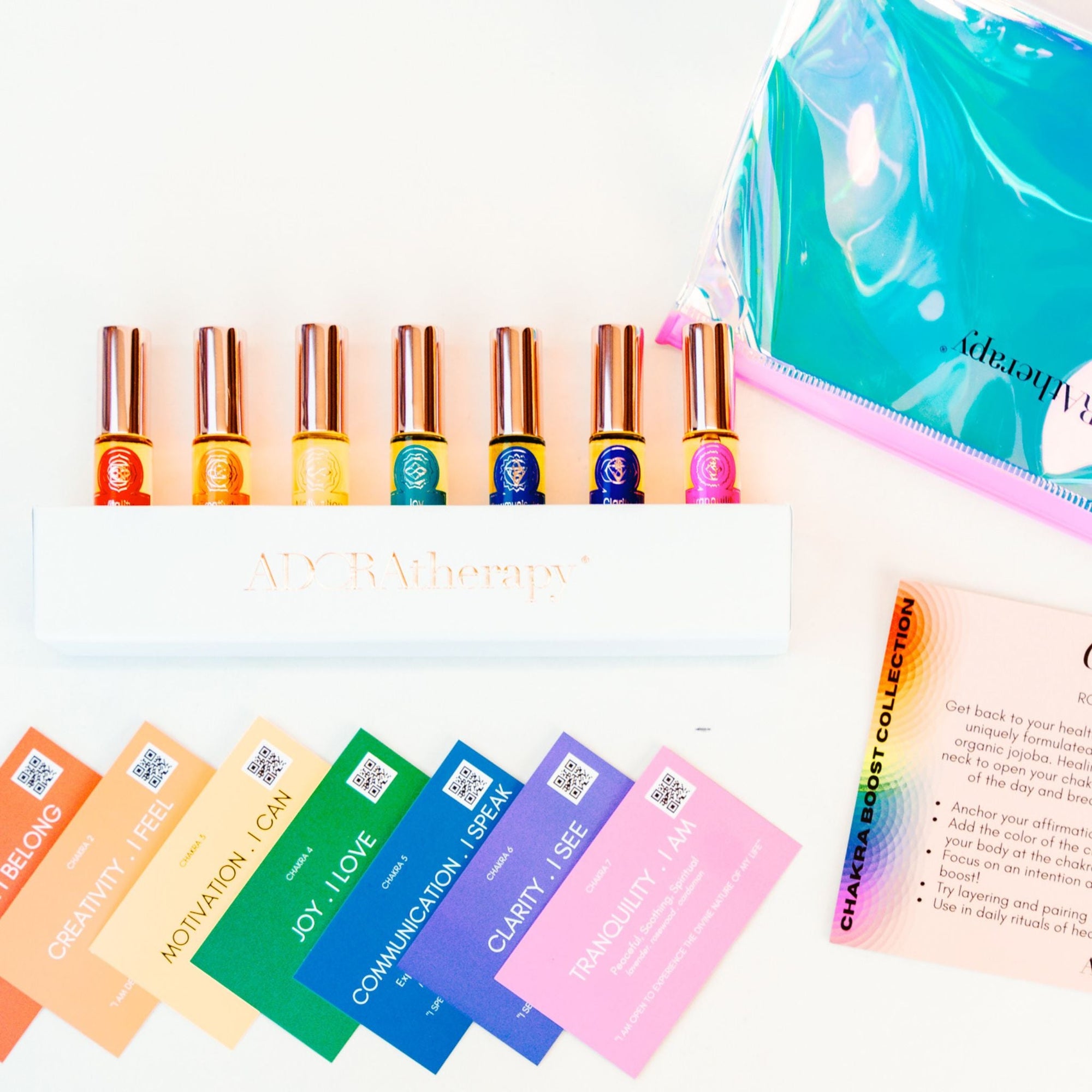 Chakra Boost Discovery Kit of 7 Mini Roll on Perfumes