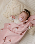 Luxury Knit Mushroom Swaddle Baby Blanket by Bleu La La