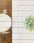 Striped Table Runner by Beflax Linen