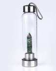 Pure Essence Natural Stone Infused Water In Glass Bottle by VistaShops