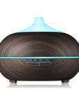 Mistyrious Essential Oil Humidifier Natural Oak Design With Easy Remote by VistaShops