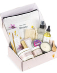 Spa Gift Box, Natural Lavender Bath & Body Relaxing Package for Friend