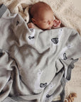 Luxury Knit Llama Swaddle Baby Blanket by Bleu La La