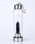 Pure Essence Natural Stone Infused Water In Glass Bottle by VistaShops