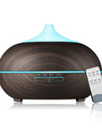 Mistyrious Essential Oil Humidifier Natural Oak Design With Easy Remote by VistaShops