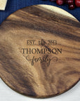 Small Round Charcuterie Board by Tuckahoe Hardwoods