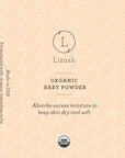 ORGANIC BABY POWDER - Talc Free