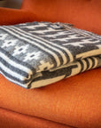 Alpaca Wool Throw Blanket - Alpaca Design (Grey) by Alpaca Threadz