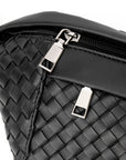 The Riley | Woven Leather Sling Bag by Babs+Birdie