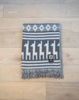 Alpaca Wool Throw Blanket - Alpaca Design (Grey) by Alpaca Threadz