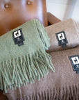 Alpaca Wool Throw Blanket - Solid Colors by Alpaca Threadz