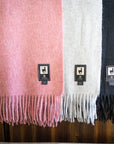 Alpaca Wool Throw Blanket - Solid Colors by Alpaca Threadz