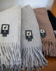 Alpaca Wool Throw Blanket - Solid Colors by Alpaca Threadz