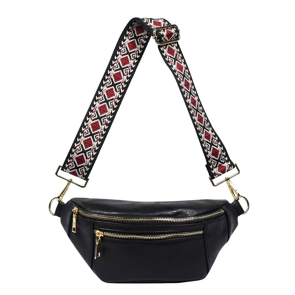 The Soho | Dual Zipper Sling Bag by Babs+Birdie