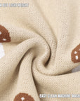 Luxury Knit Mushroom Swaddle Baby Blanket by Bleu La La