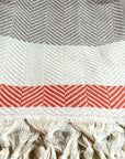 Pipa Sustainable Hand-loomed Throw Blanket - Beige by Eco Hilana