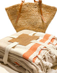 Pipa Sustainable Hand-loomed Throw Blanket - Beige by Eco Hilana