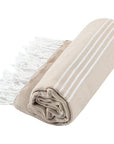 Pure Series Sustainable Turkish Towel Beige by Eco Hilana