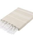 Pure Series Sustainable Turkish Towel Beige by Eco Hilana