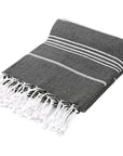 Pure Series: Sustainable Turkish Towel - Black by Eco Hilana