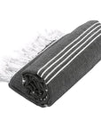 Pure Series: Sustainable Turkish Towel - Black by Eco Hilana