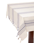 Sustainable Kayseri Tablecloth Set - Blue by Eco Hilana