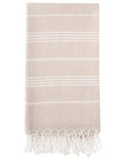 Pure Series Sustainable Turkish Towel Beige by Eco Hilana