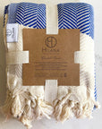 Pipa Sustainable Hand-loomed Throw Blanket - Blue by Eco Hilana