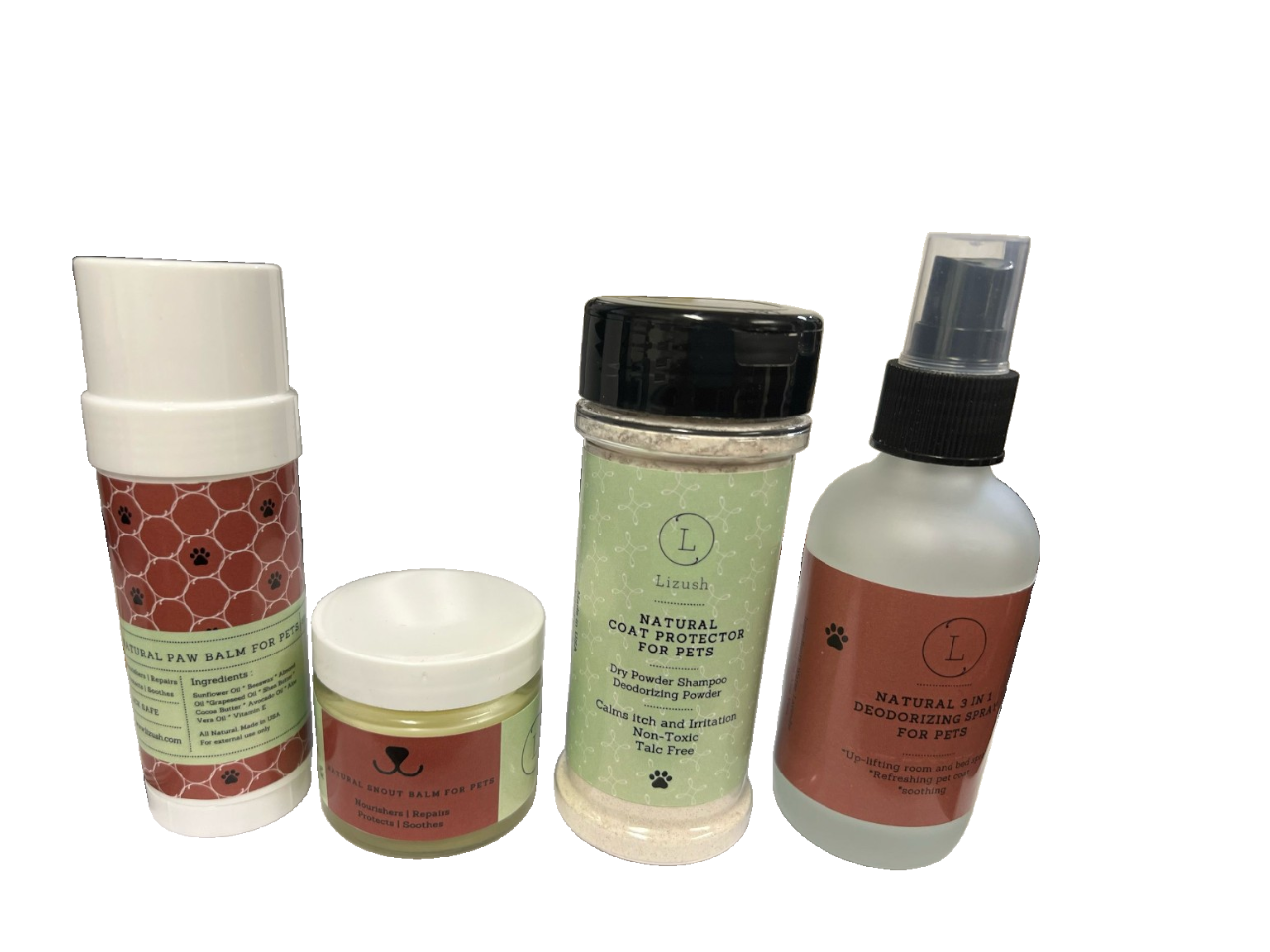 Pet Pampering Gift Box -All-Natural Pet Wellness Kit – Soothing Balms &amp; Herbal Coat Powder